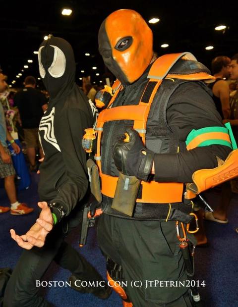 Dylan at Boston Comicon on the left with our mutual friend Slade Wilson on the right.