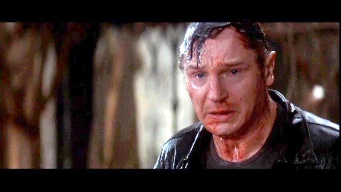 THE BAD: Neeson played Dr. David Marrow in the much-maligned movie, The Haunting.